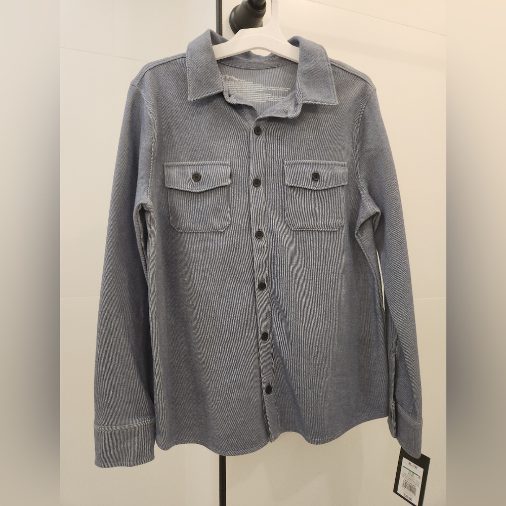 Art Of The Class Boys Blue Button-Up Shirt Sz XL 14